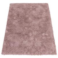 HOCHFLORTEPPICH, einfarbig, aus Polyester, Rosa, 160 x 220 cm - Rosa, Textil (220/160cm) - KADIMA DESIGN