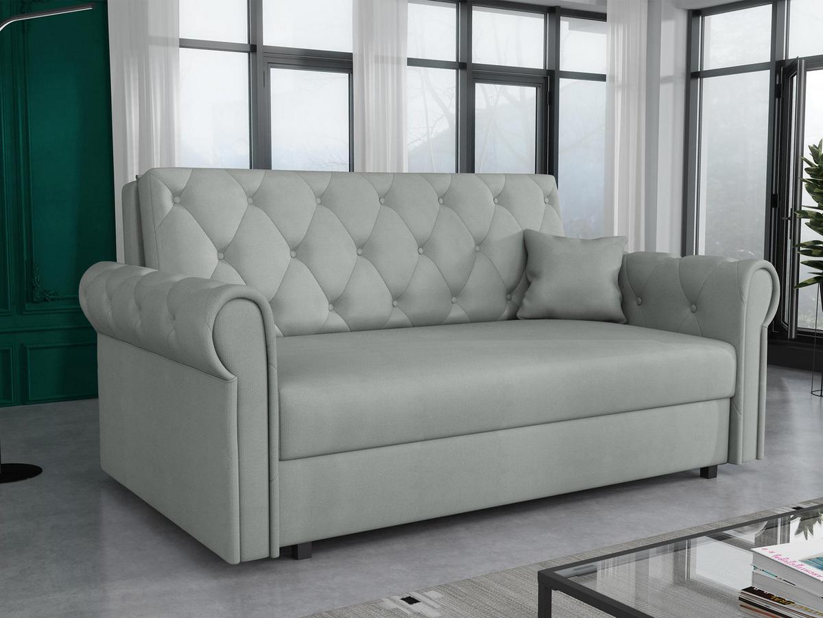 SCHLAFSOFA Viva Roma III - Schwarz/Grau, Holz/Textil (168/85/98cm) - MIRJAN24