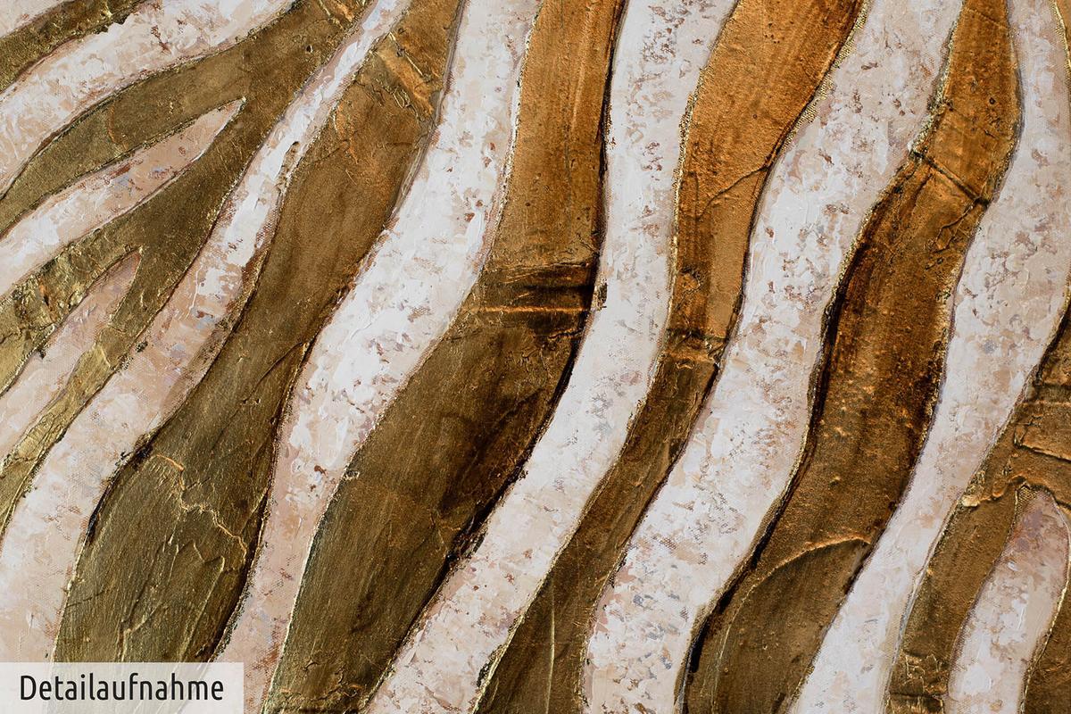 ÖLGEMÄLDE 100/75 cm - Goldfarben, Holz/Textil (100/75cm) - KUNSTLOFT