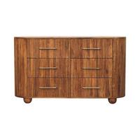 SIDEBOARD mit Amber-Eichen-Finish, Platz auf der Tischplatte, braun - Goldfarben/Braun, Holz/Metall (135/79/35cm) - Artisan Furniture