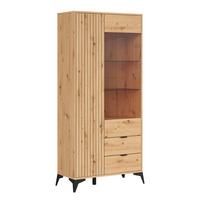 GESCHIRRSCHRANK Mao Holz - Braun, Holzwerkstoff (90/197/41cm) - Petits-meubles
