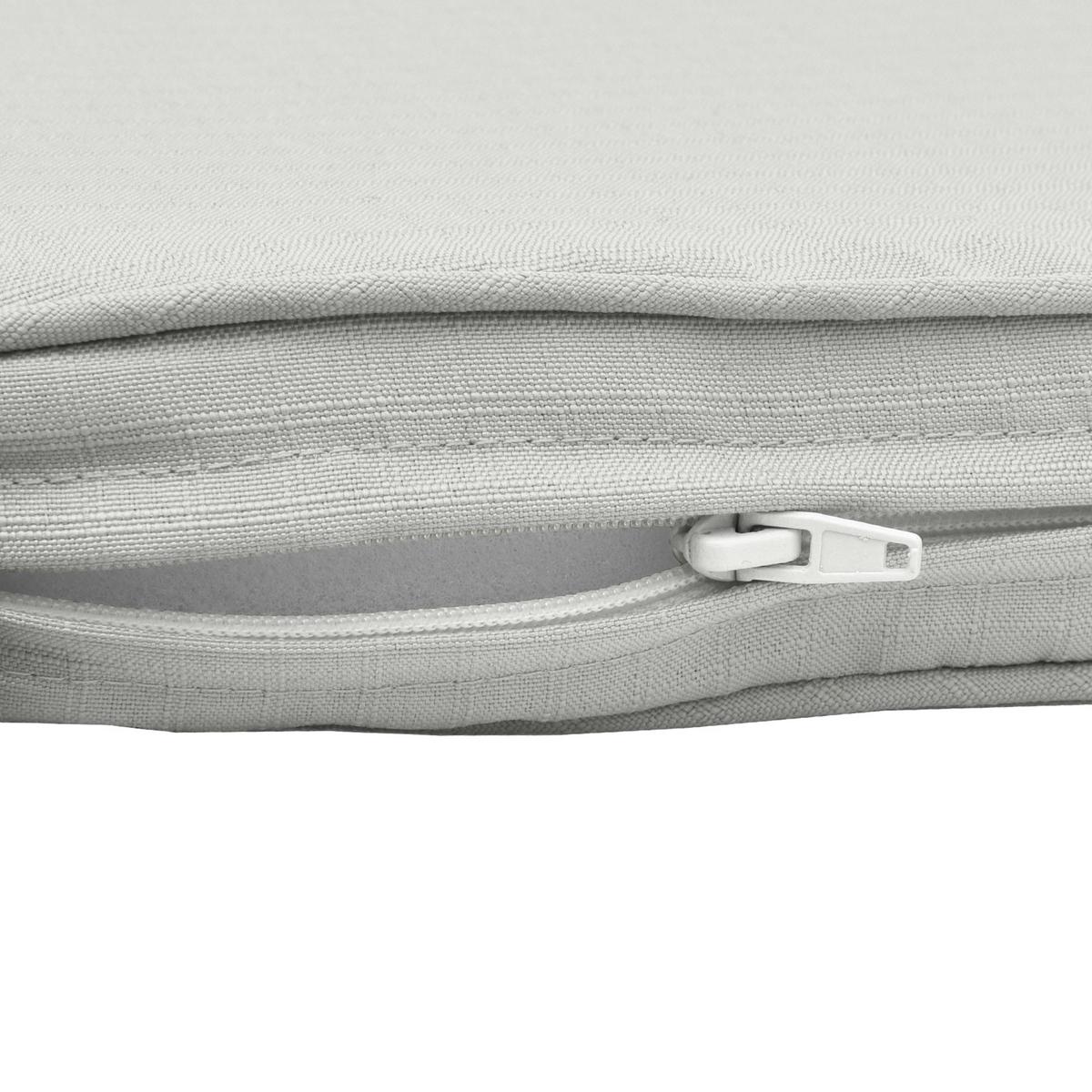 BANKAUFLAGE Base BK 120/48/5 cm Hellgrau - Hellgrau, Textil (48/5/120cm) - Beautissu 