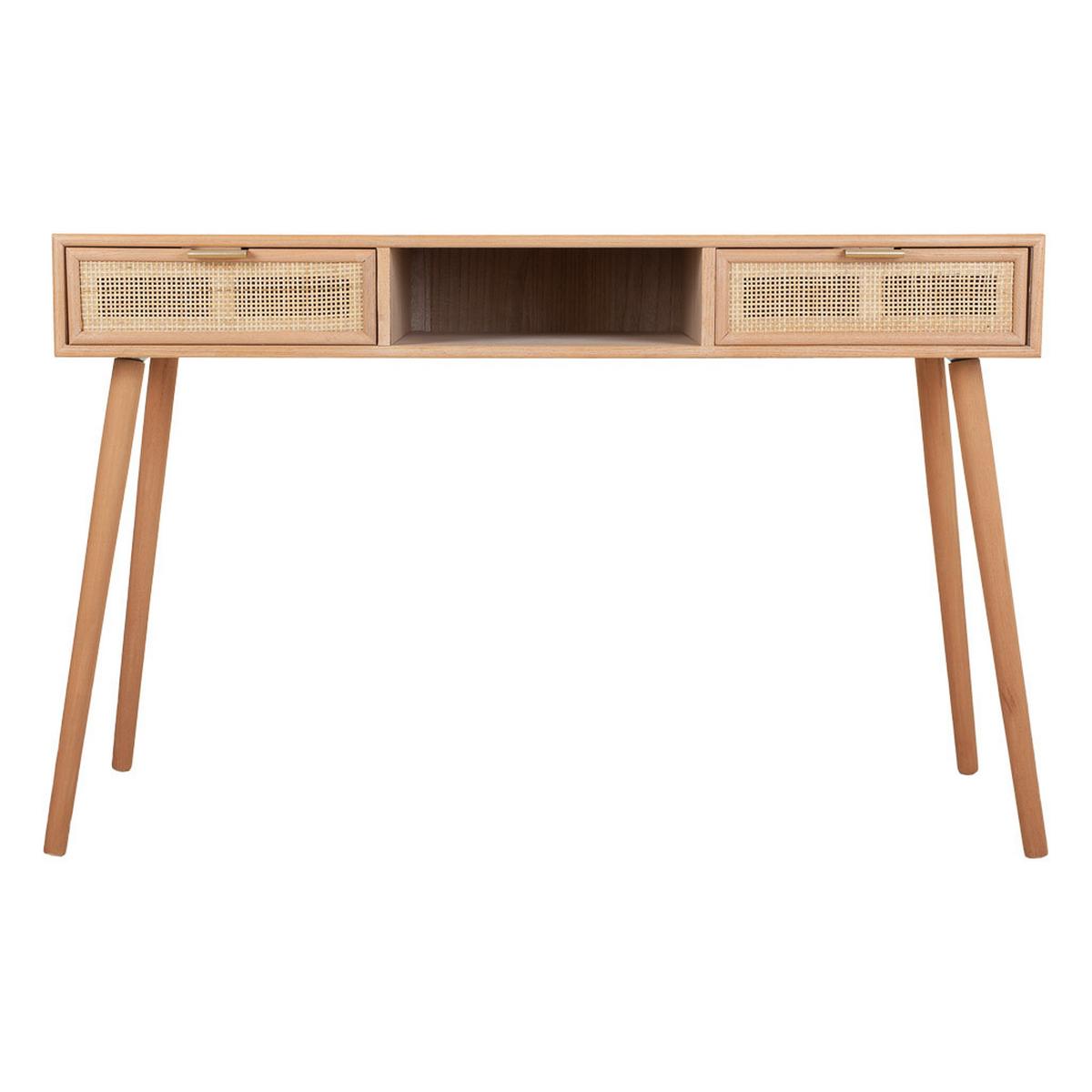 KONSOLENTISCH aus MDF und Gitter, braun, 120x42x79cm - Braun, Holzwerkstoff (79/120/42cm) - Wanderlust
