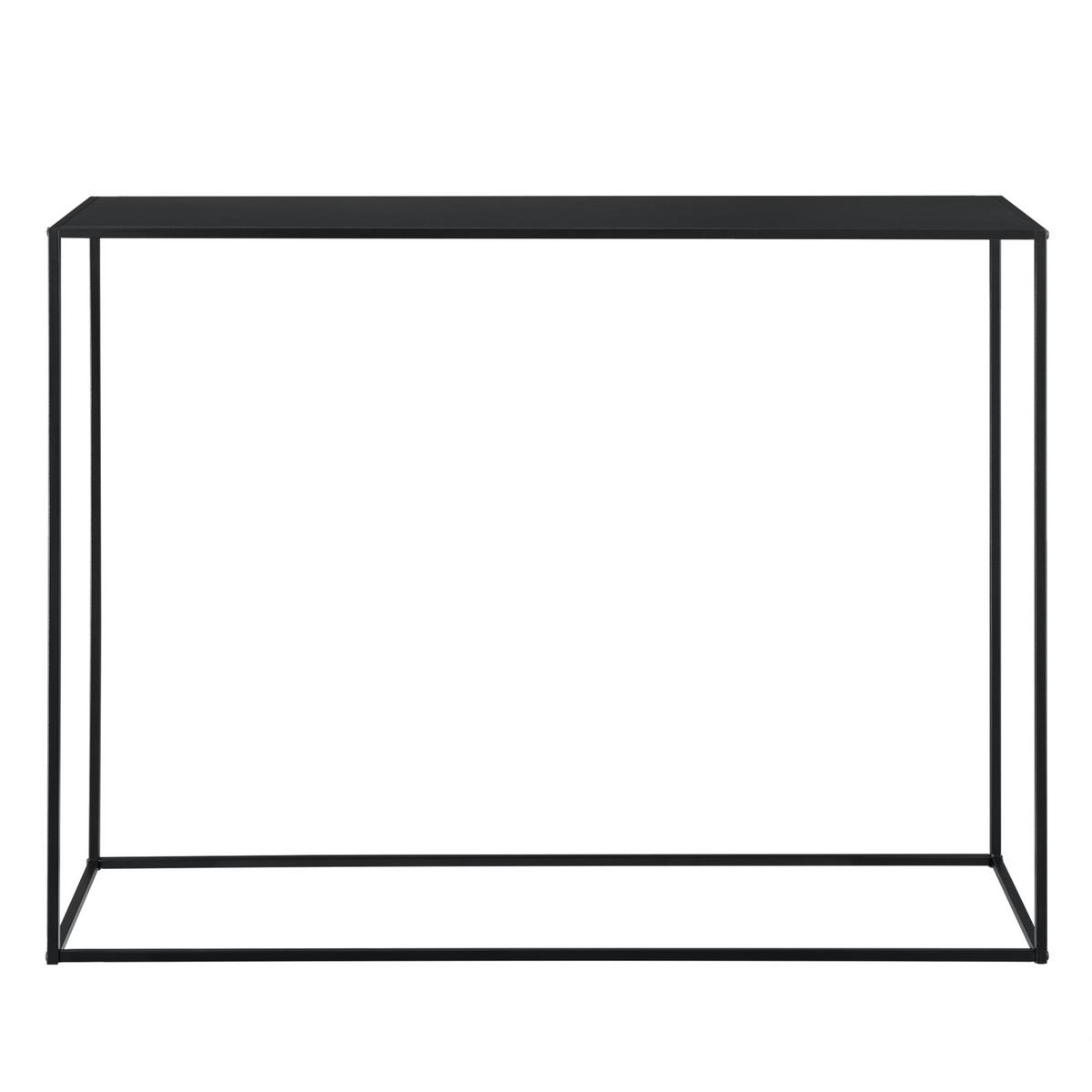 KONSOLENTISCH Malvarrosa - Schwarz, Metall (32/115/92cm) - [en.casa]