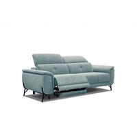 SOFA AVENA 3-Sitzer mit 1 Relaxfunktion, mintgrün - Mintgrün, Holzwerkstoff/Textil (204/80/108cm) - Wozimo