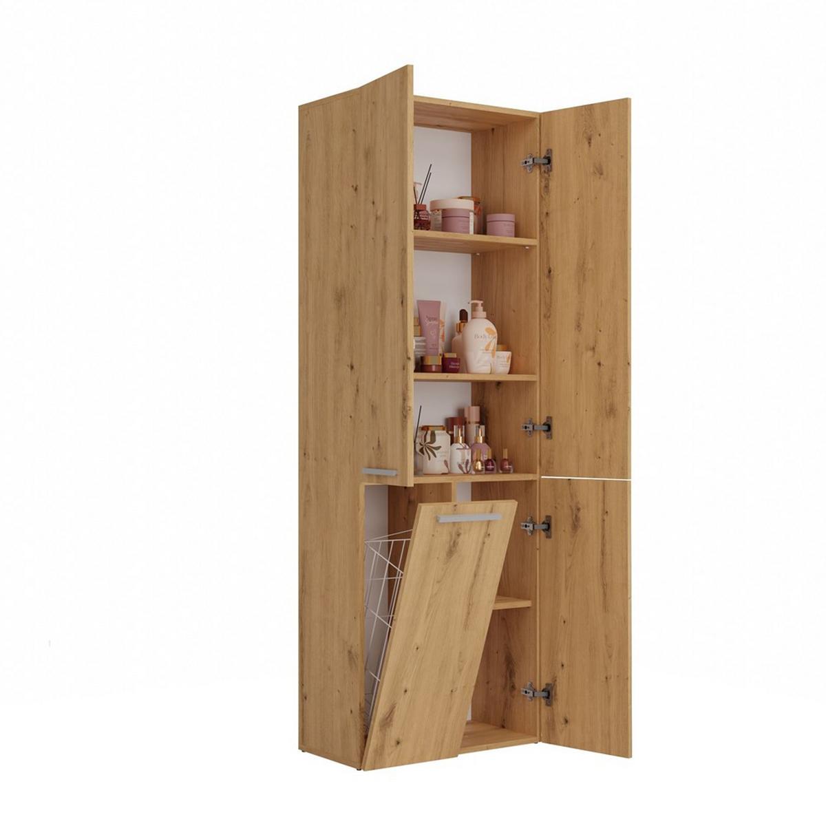 BADEZIMMERSCHRANK Artisan 60/174/30 - Eiche Artisan, Holzwerkstoff (60/174/30cm) - RAUMHIRSCH FURNITURE