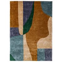 KURZFLORTEPPICH handgetuftet SKERNE, Farbflächen, Multi, 140 x 200 cm - Multicolor, Textil (140/200cm) - KADIMA DESIGN