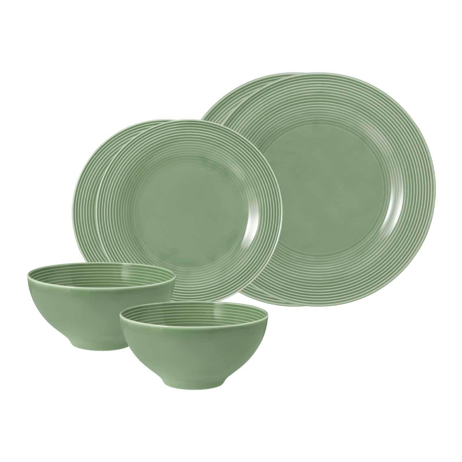 BASIC-SET Beat Color Glaze Salbeigrün 6-tlg. - Grün, Keramik (2/2/2cm) - Seltmann Weiden