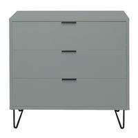 KOMMODE Erna 81x45x82 Pinie Green matt Lack - Grün, Holzwerkstoff (81/82/45cm) - 58aufmkessel