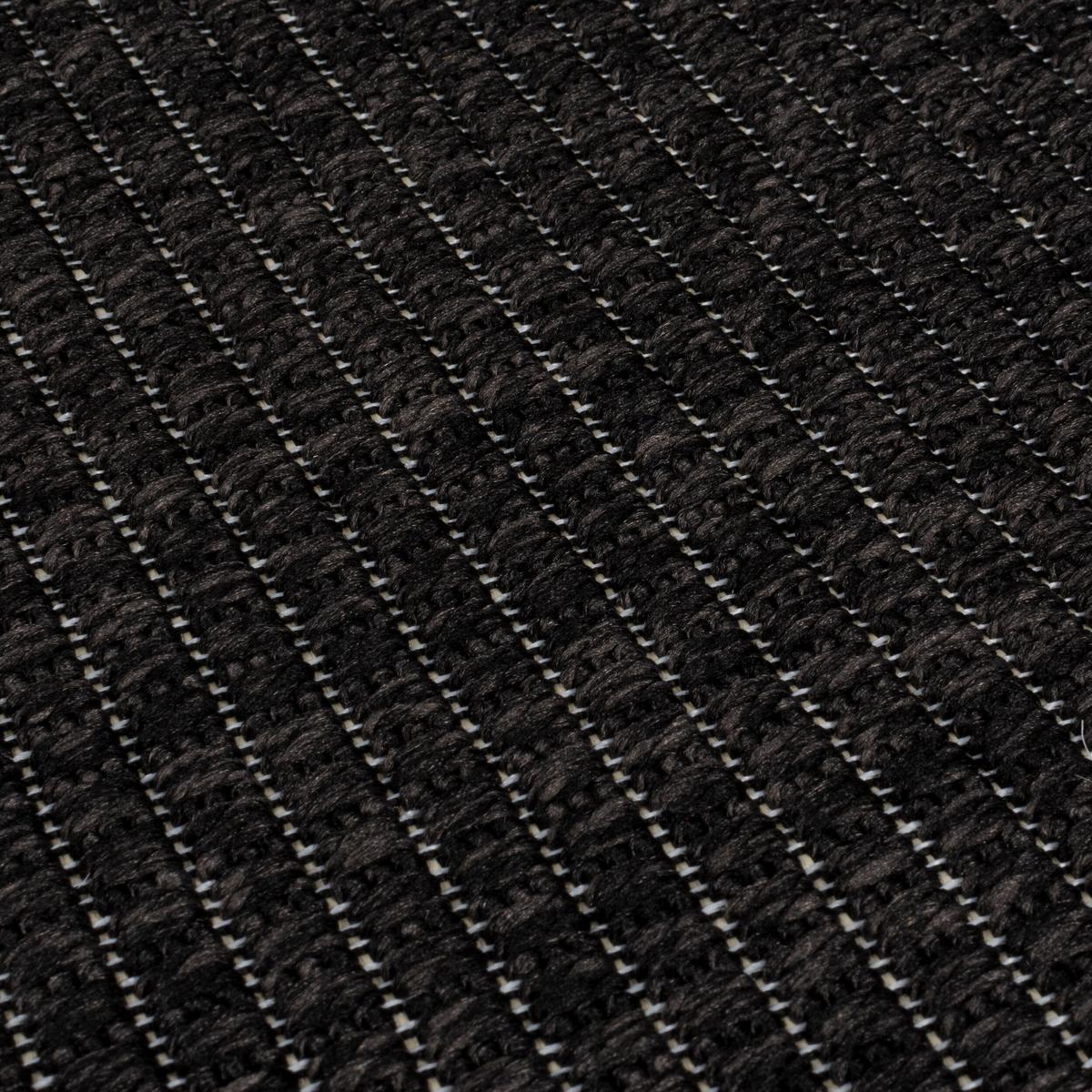 OUTDOORTEPPICH Waschbar USK, mit Bordüre, Schwarz, 80 x 150 cm - Schwarz, Textil (80/150cm) - KADIMA DESIGN