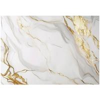 FOTOTAPETE Marmor Steinwand Gold Tapete Wohnzimmer 200x140 - Grau, Papier (200/140cm) - Wallarena
