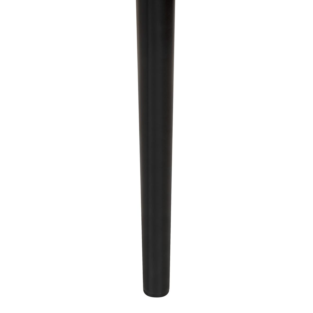ESSZIMMERSTUHL 2er-Set Metall schwarz/beige Cornell - Hellbraun/Beige, Metall (52/83/46cm) - Beliani