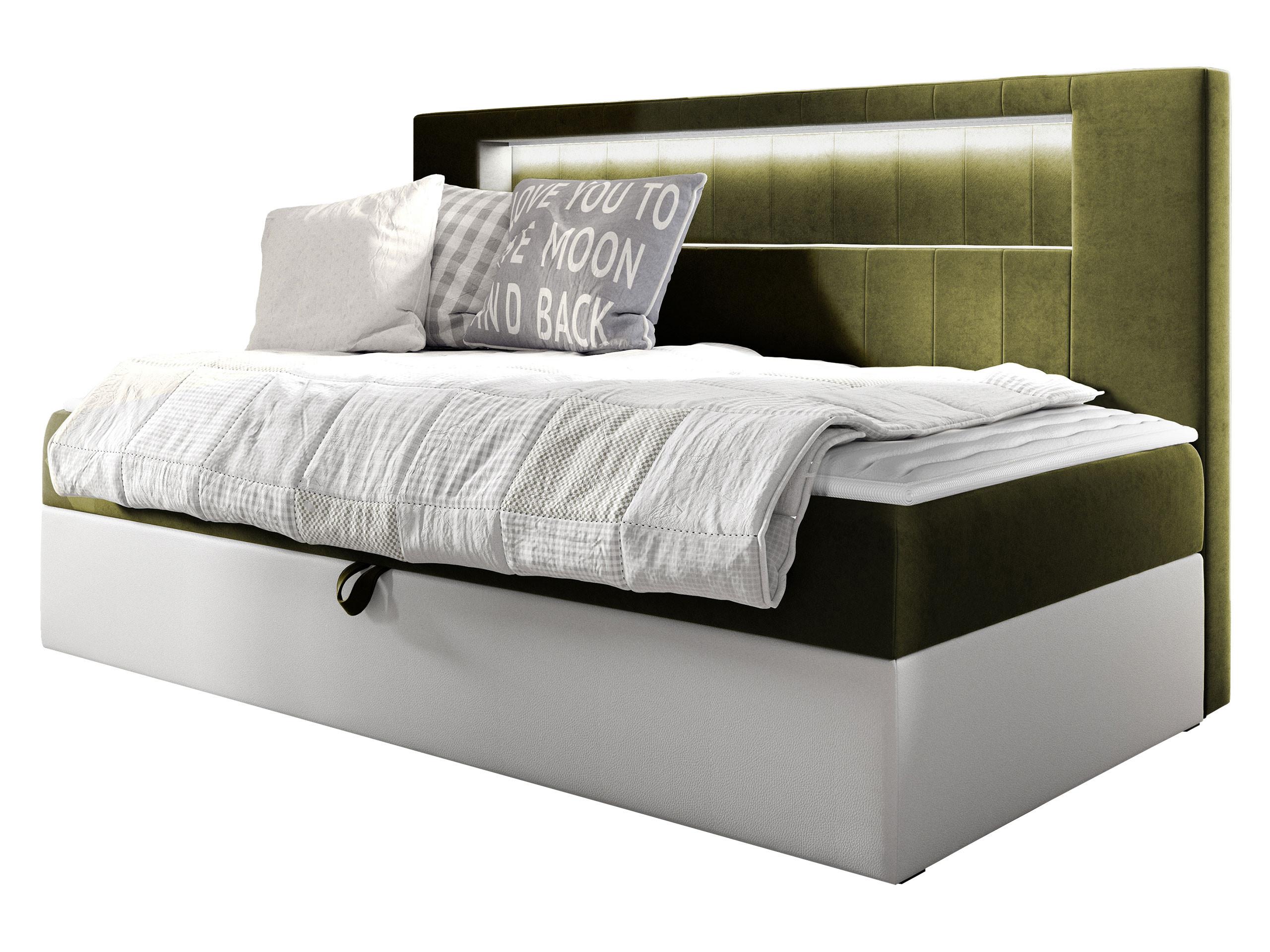 BOXBETT Gold Junior 2 - H3 - Weiß/Grün, Holz (80/200cm) - MIRJAN24