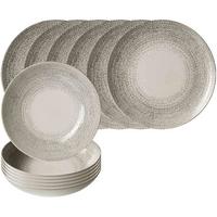 TAFELSERVICE Rimini grau 12-tlg. - Grau, Keramik (2/2/2cm) - Ritzenhoff Breker