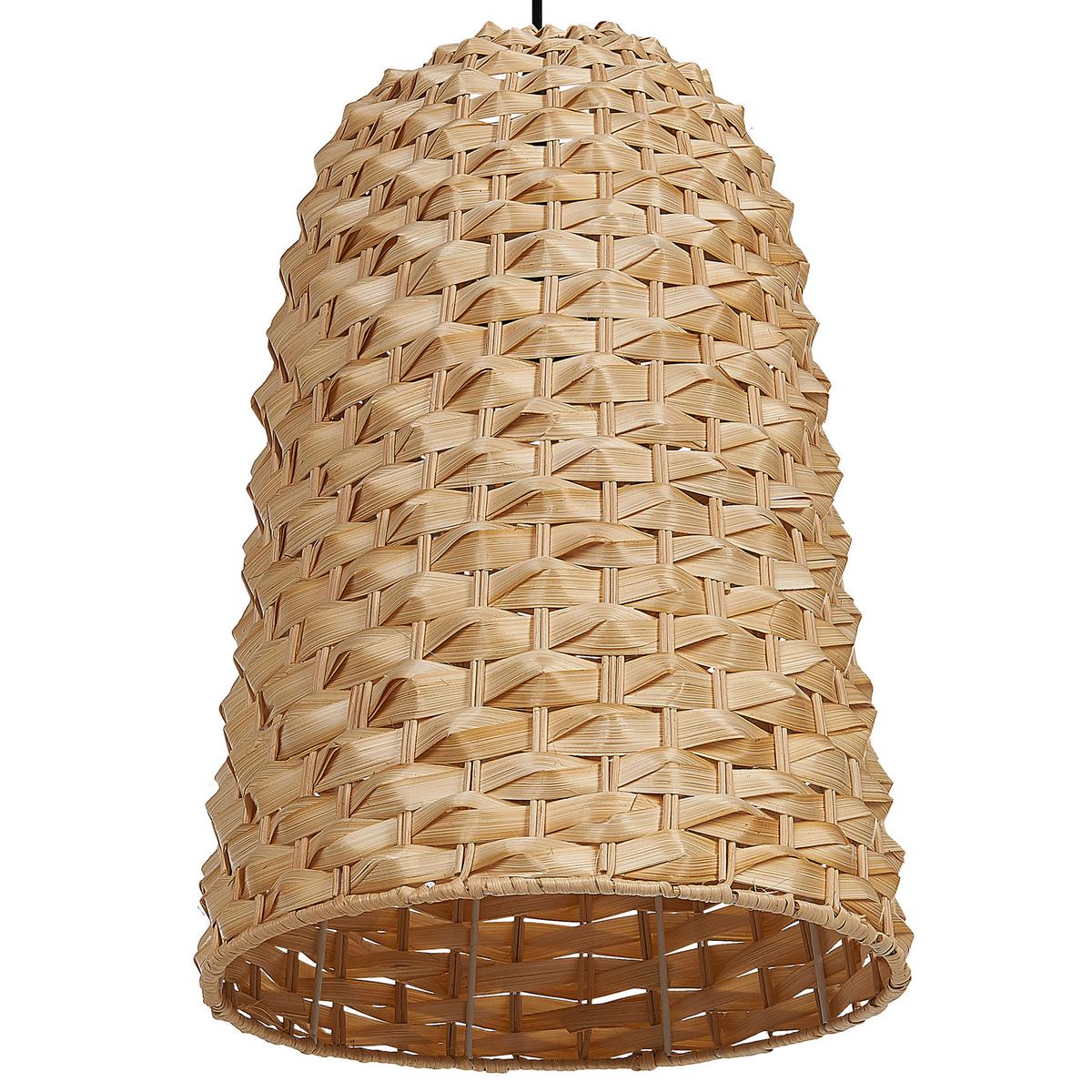 HÄNGELEUCHTE Kerio 29/29/129 cm - Hellbraun, Holz (29/29/129cm) - Beliani