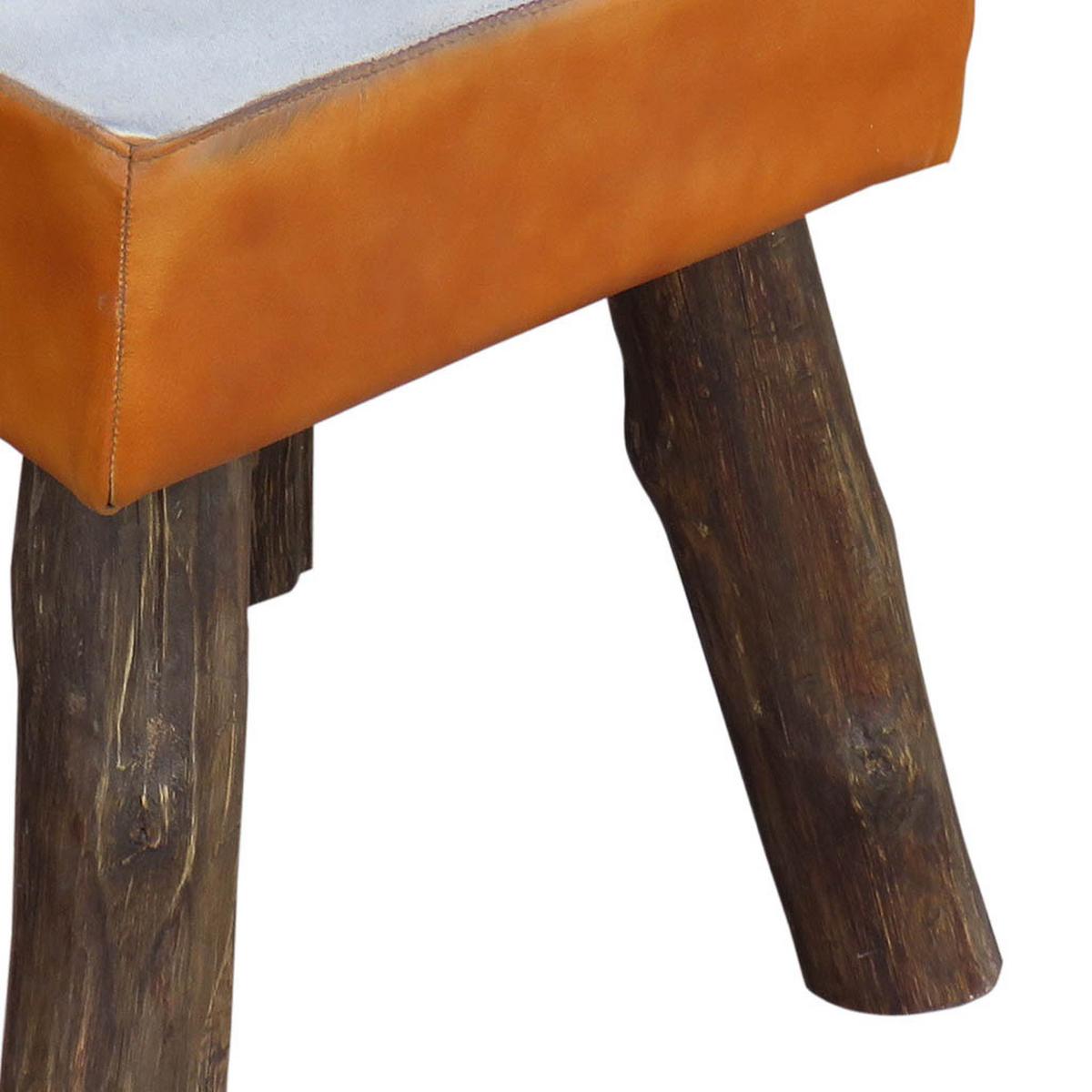 HOCKER, braun, 44x45cm - Multicolor, Holz (44/45/44cm) - Wanderlust
