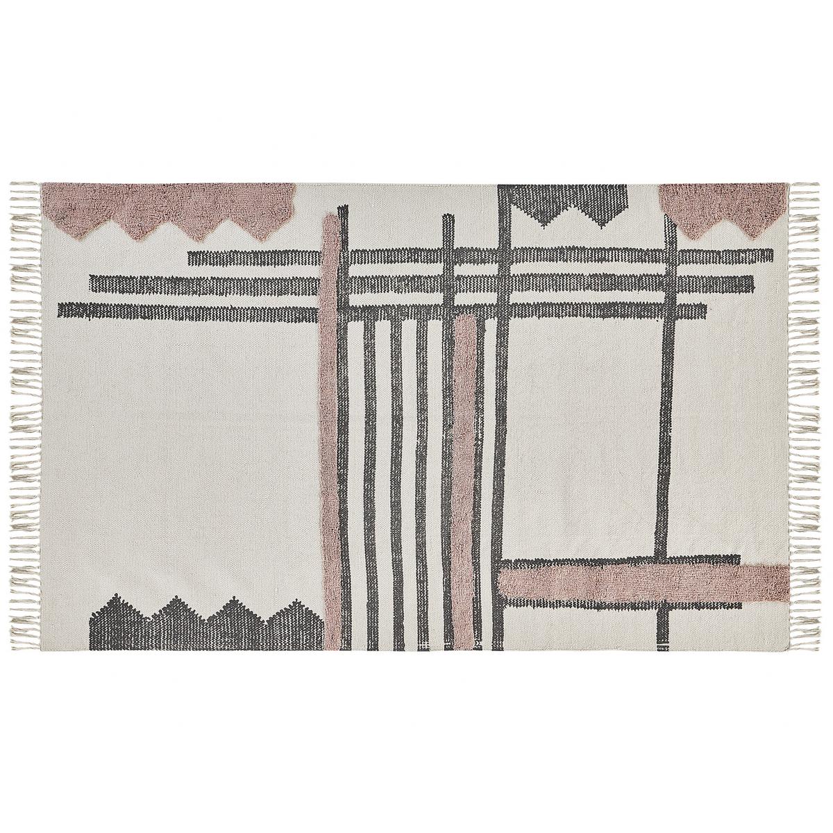 KURZFLOR-TEPPICH Muradiye 200/140 cm - Beige, Textil (140/200cm) - Beliani