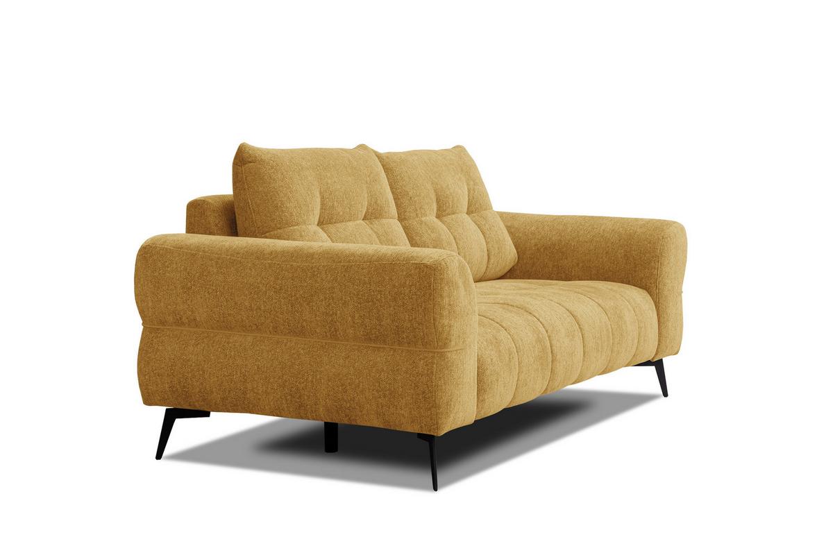 SOFA SALVINI 2,5-Sitzer, gelb - Gelb, Holz/Textil (206/88/99cm) - Wozimo