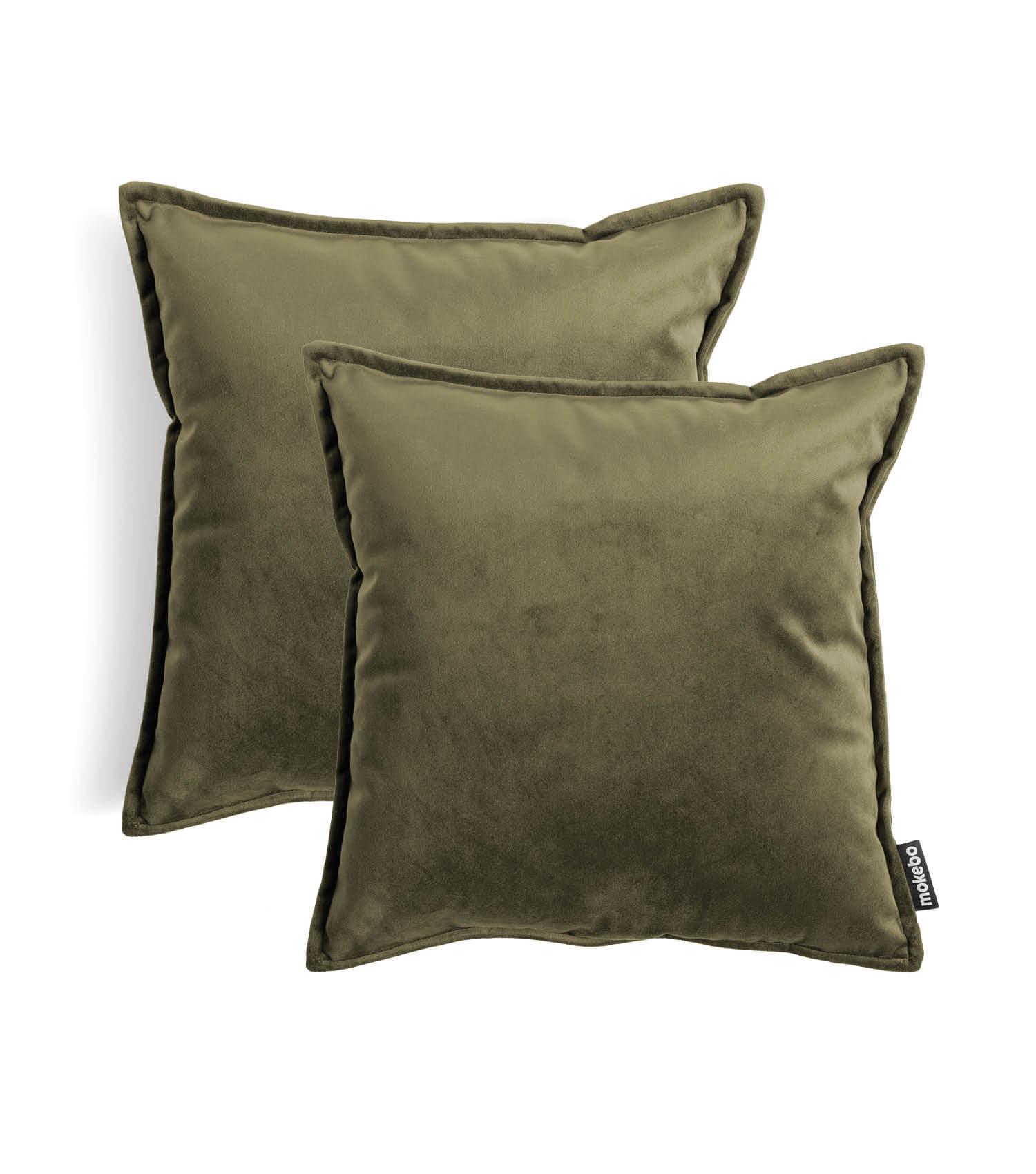 DEKOKISSEN SET Cuddle - Grün, Textil (45/45cm) - Mokebo