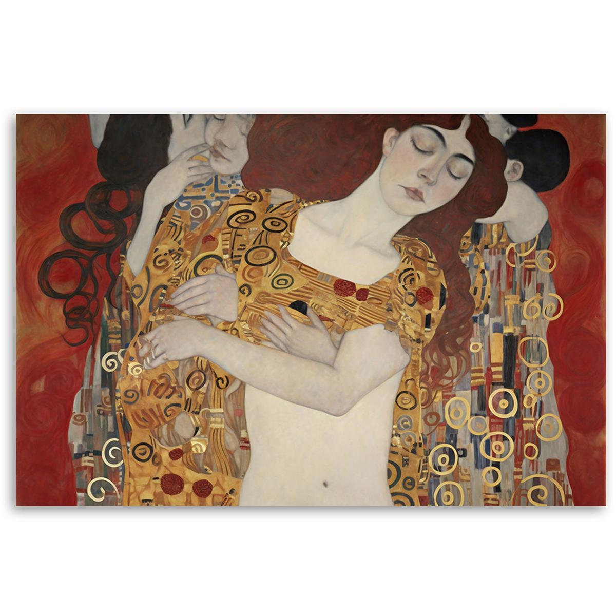 KUNSTDRUCK Gold 100/70 cm - Goldfarben, Textil (100/70cm) - KUNSTLOFT