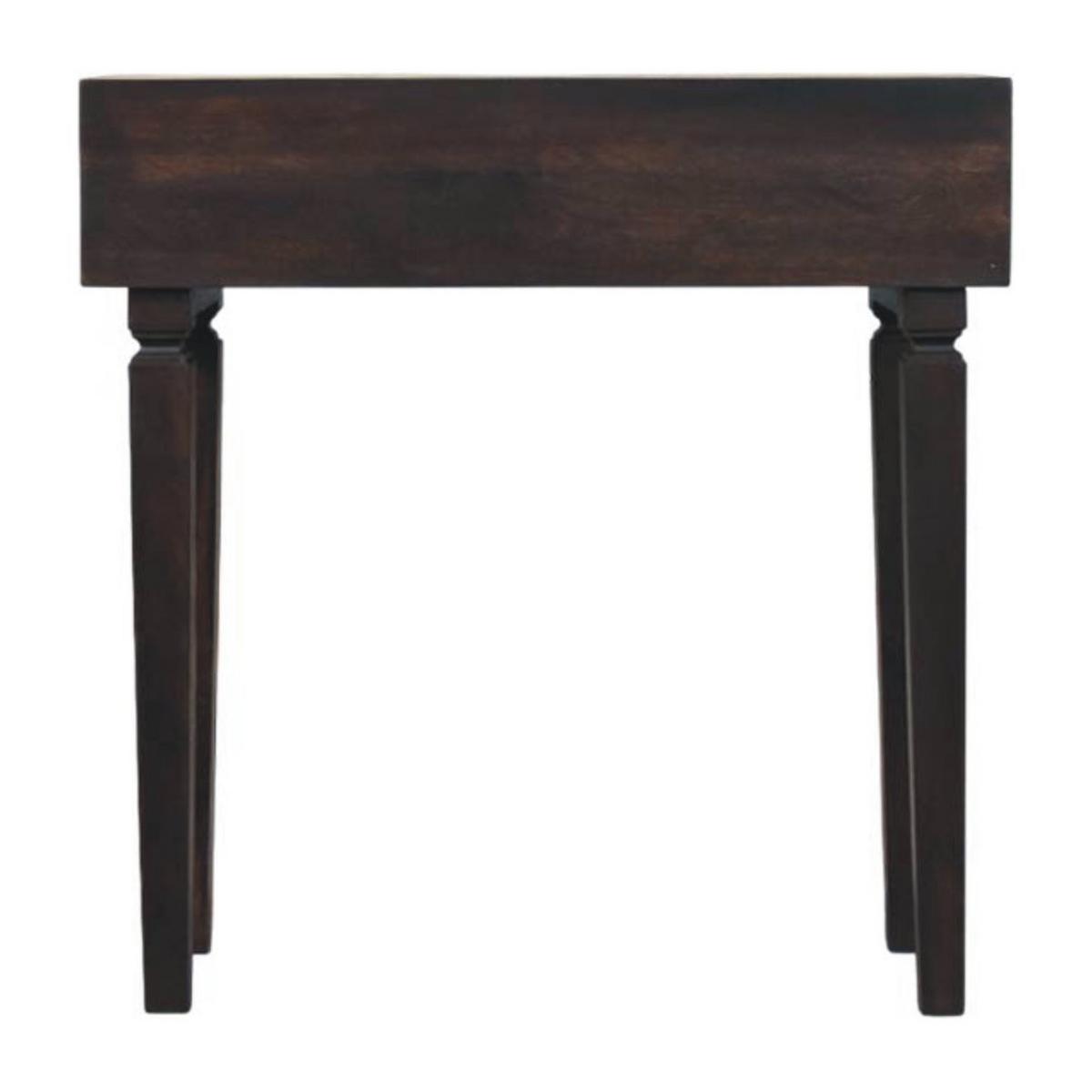 KONSOLENTISCH Rich-Velvet-Mocha-Finish, 2 Schubladen, Dunkelbraun - Dunkelbraun, Holz (80/35/82cm) - Artisan Furniture