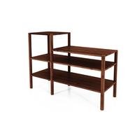REGAL INA Wildeiche - Dunkelbraun, Holz (115/86/46cm) - byoak
