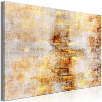 KUNSTDRUCK Gold 60/40 cm - Goldfarben/Grau, Textil (60/40cm) - KUNSTLOFT