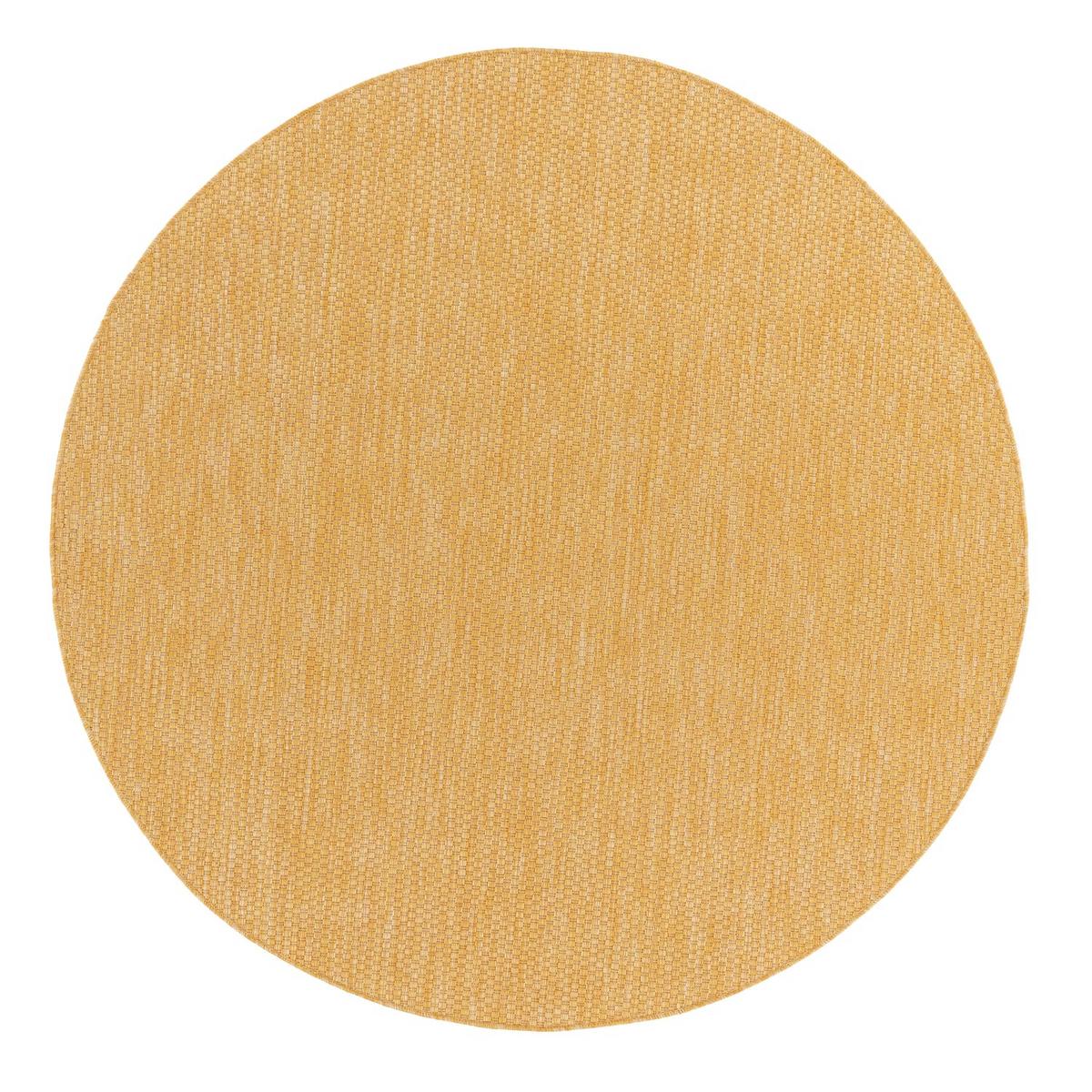 OUTDOORTEPPICH Gelb Ø 200 cm - Gelb, Kunststoff (200/200cm) - TT Home