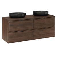 DOPPELWASCHTISCH 120cm Elias Dunkles Holz - Braun, Holzwerkstoff (120/52.2/46cm) - Petits-meubles
