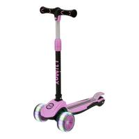 KINDERROLLER Lumox höhenverstellbarer Lenker inkl. Leuchtränder rosa - Rosa, Metall (28/59cm) - Juskys