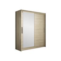 SCHWEBETÜRENSCHRANK Westa VI - Silberfarben/Sonoma Eiche, Holzwerkstoff/Metall (150/200/58cm) - MIRJAN24