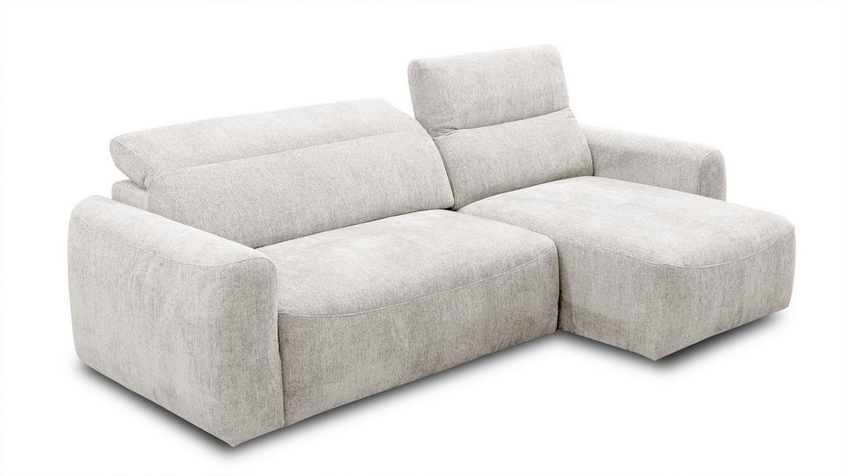ECKSOFA NERO 4-Sitzer, ecru - Ecru/Schwarz, Holz/Textil (272/81/159cm) - Wozimo