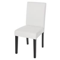 ESSZIMMERSTUHL Weiß, Schwarz - Schwarz/Weiß, Textil (43/90/56cm) - MCW
