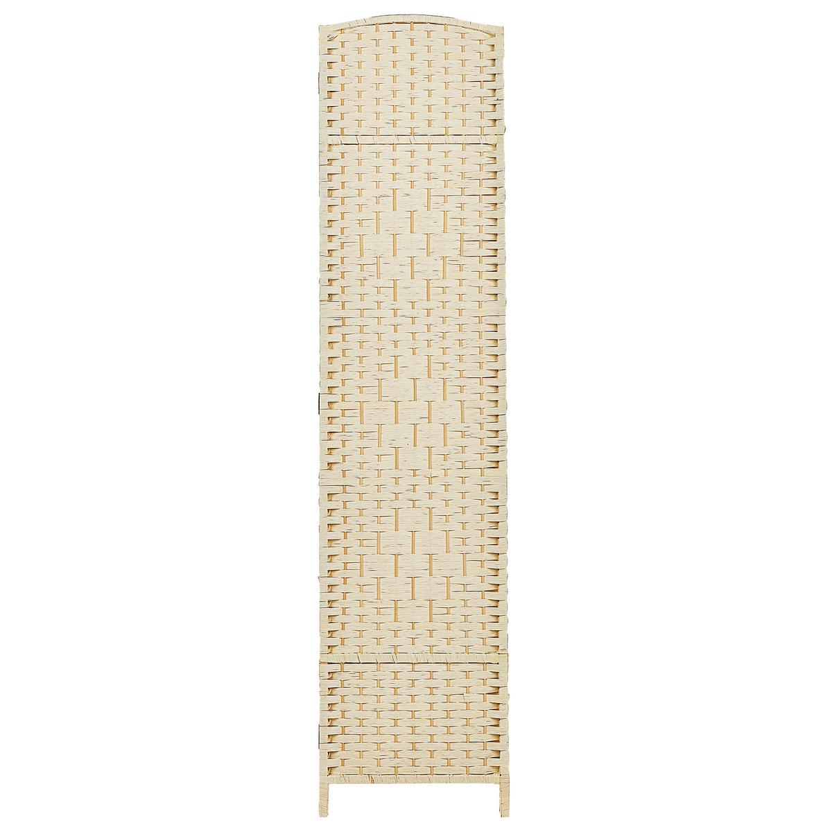 RAUMTEILER 4-teilig Hellbeige 163/170 cm Lappago - Beige, Papier (163/170/2cm) - Beliani
