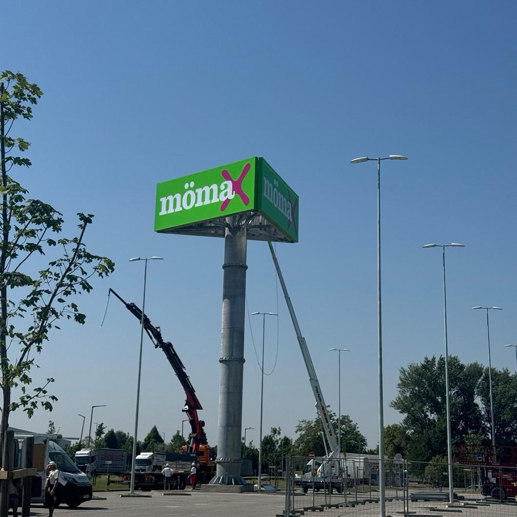 Székesfehérvári mömax építési munkálatok