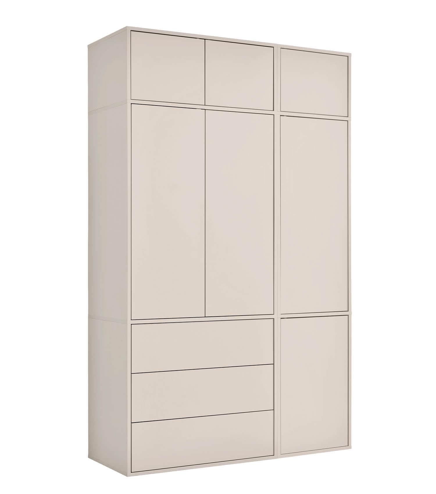 KLEIDERSCHRANK Robe - Beige, Holzwerkstoff (137/234/58cm) - Mokebo
