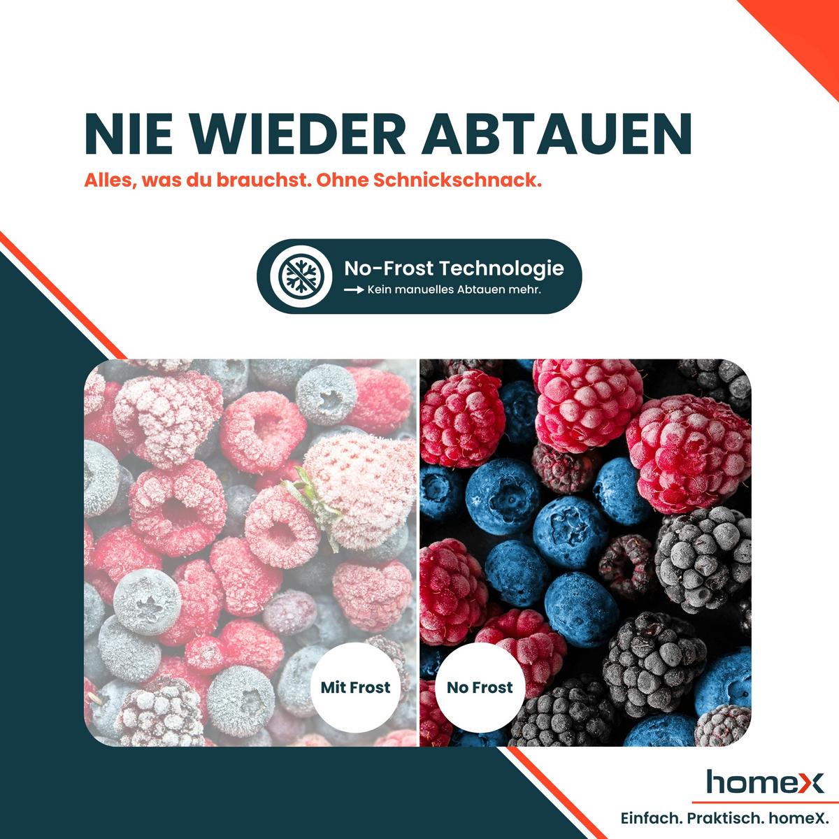 KÜHL-GEFRIER-KOMBINATION CFBN2531E, Einbaugerät, No Frost, 178cm hoch, 253 Liter, Schlepptürtechnik, Einbaukühlschrank mit Gefrierfach, 37 dB - Weiß, Glas/Kunststoff (54/178.6/54cm) - homeX
