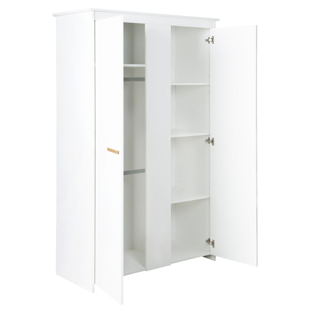 BABYZIMMER-SET Lilo 3-teilig - Weiß, Holzwerkstoff (117.5/190/144cm) - Roba
