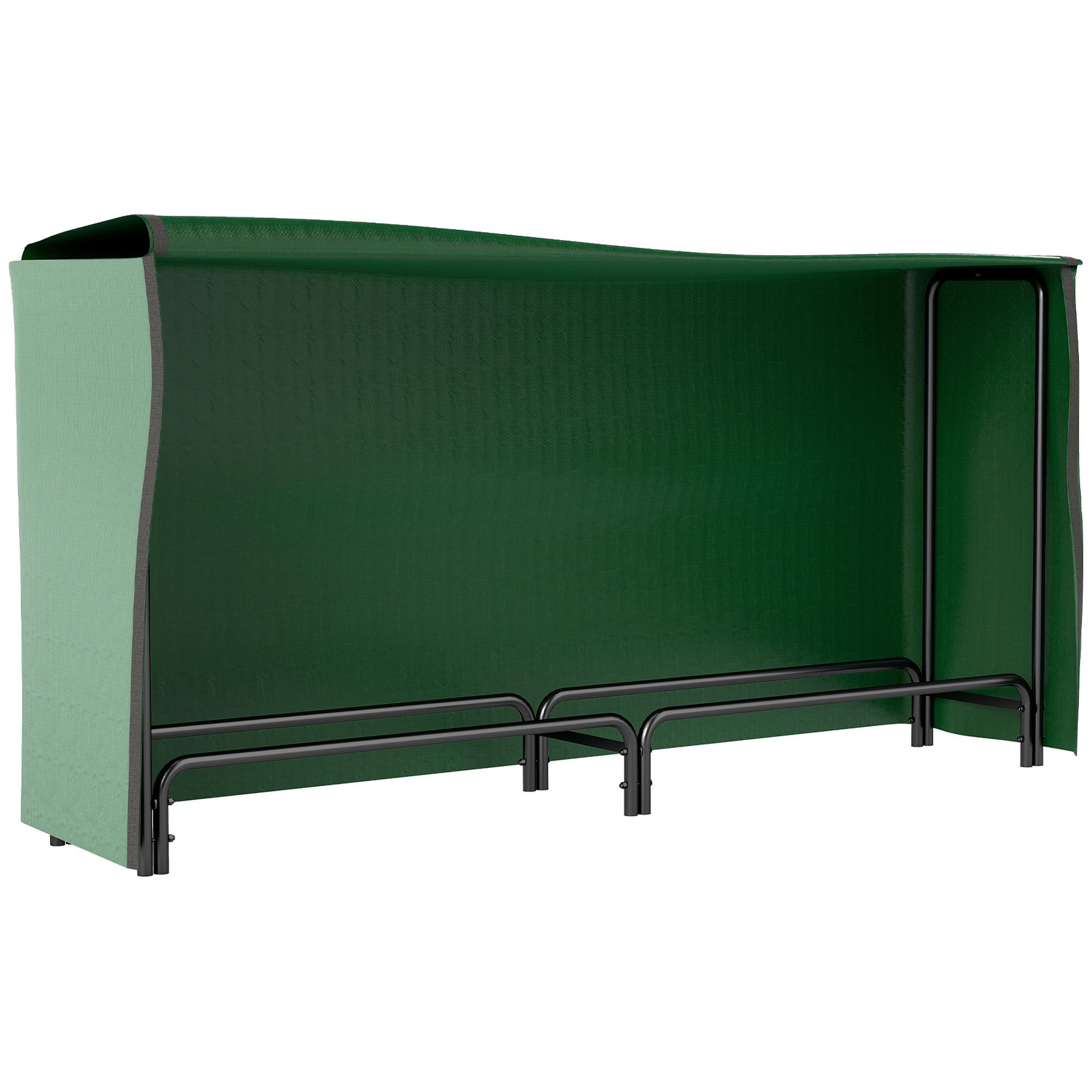 KAMINHOLZREGAL bis 200 kg - Schwarz, Metall (36/99/200cm) - Outsunny