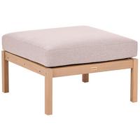 OTTOMANE Hellbraun Rivello - Hellbraun/Beige, Holz (66/42/66cm) - Beliani