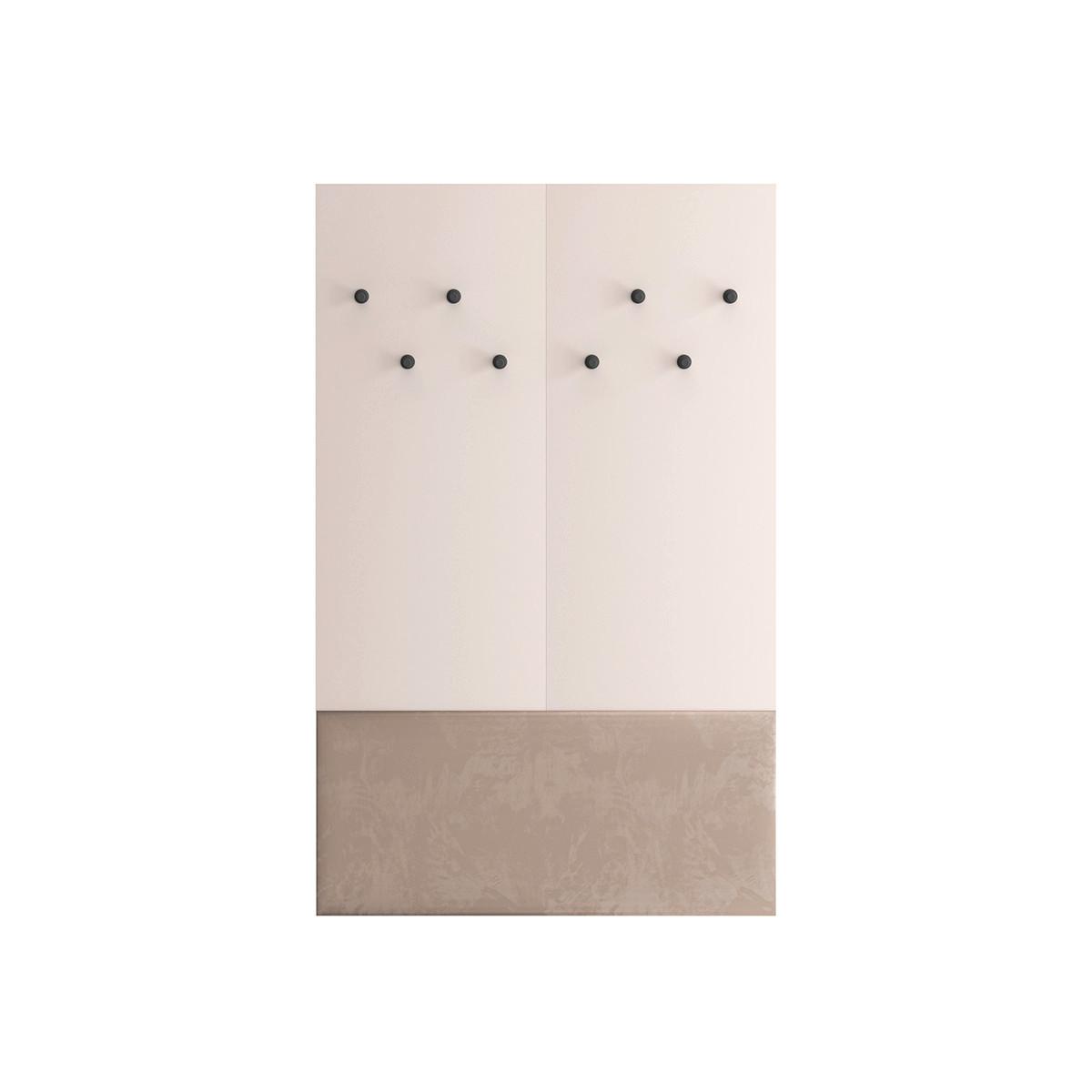 VITRINE Alos Kaschmir und Holz - Kaschmir, Holzwerkstoff (90/143/7cm) - Petits-meubles