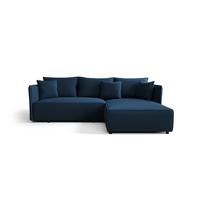 ECKSOFA Evora - Blau, Holzwerkstoff/Textil (245/185cm) - Fun Möbel