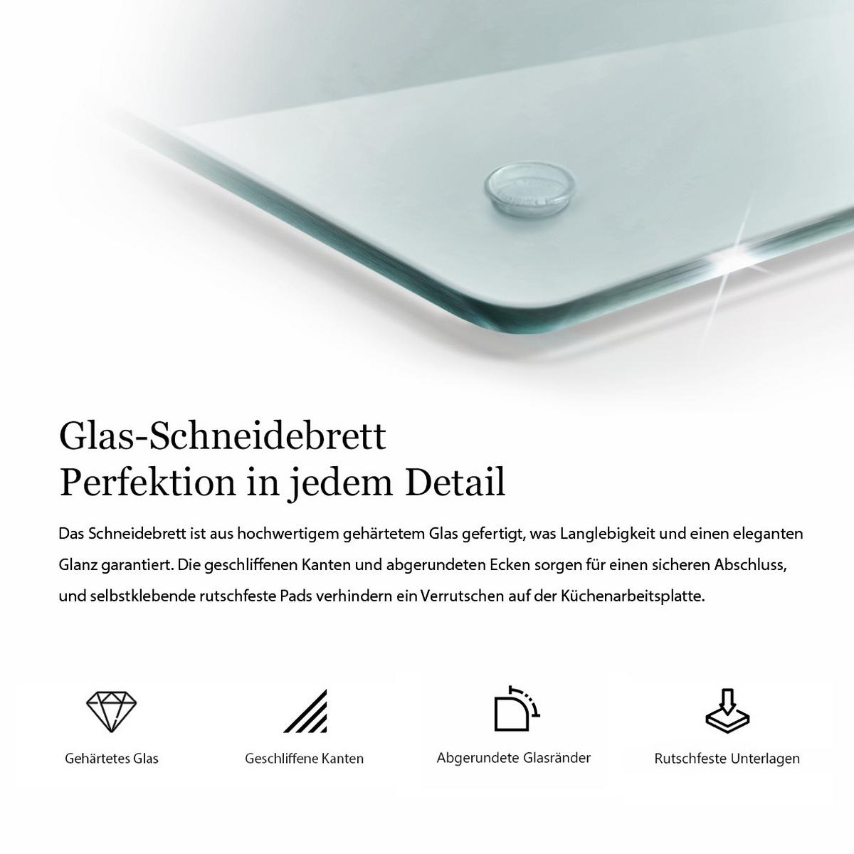 GLASPLATTE h40cm Transparent - Transparent, Glas (40/40cm) - Wallfluent