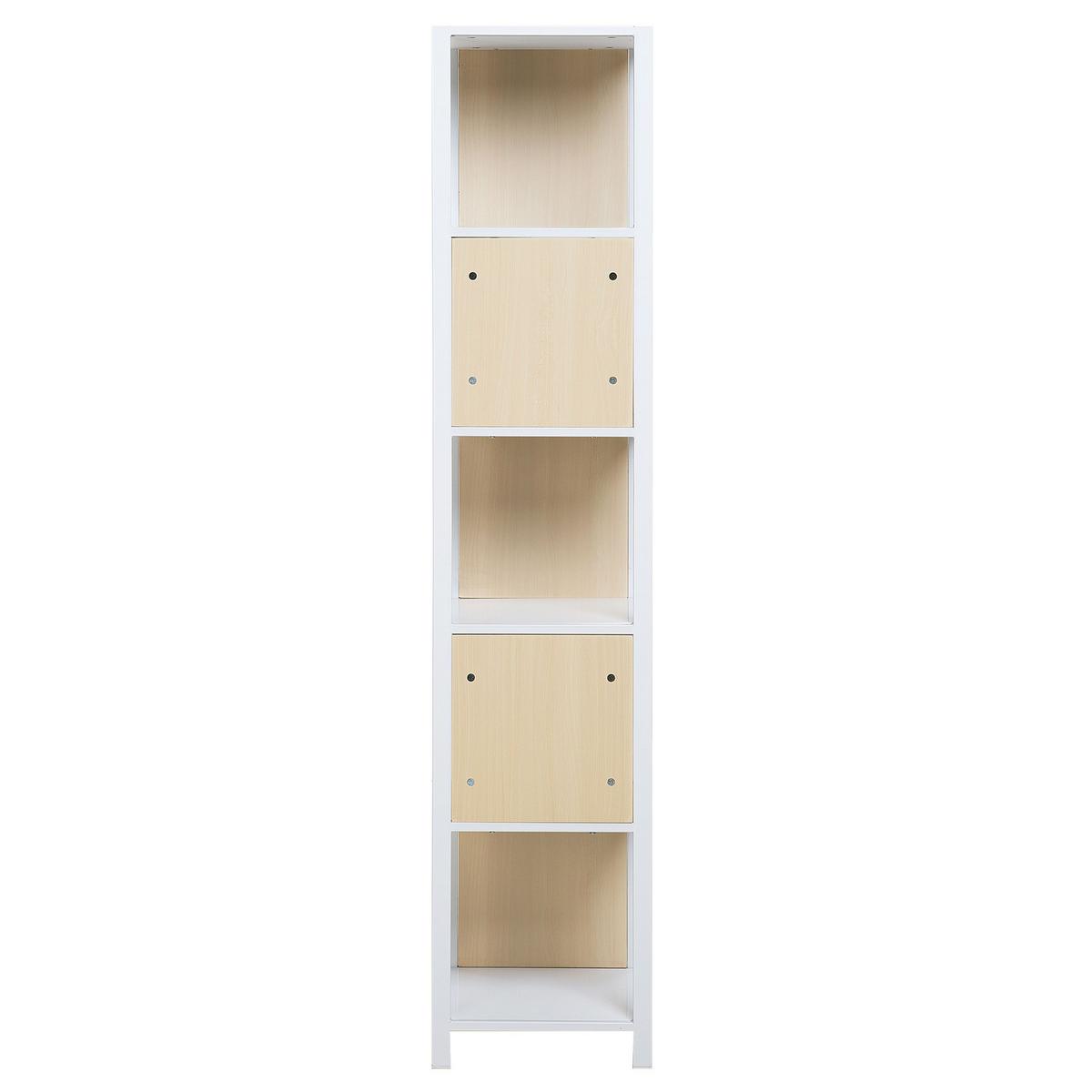 BÜCHERREGAL 5 Fächer Bogota - Hellbraun, Holzwerkstoff (35/165/35cm) - Beliani