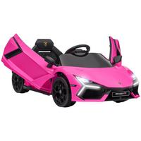 KINDER Elektroauto 12V Kinderauto mit 2,4G Fernbedienung, Musik, Rosa - Rosa, Metall (105/60/40cm) - AIYAPLAY