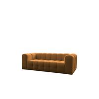SOFA 3-sitzer Solvie In Moly - Orange, Holzwerkstoff/Textil (230/75/106cm) - Fun Möbel