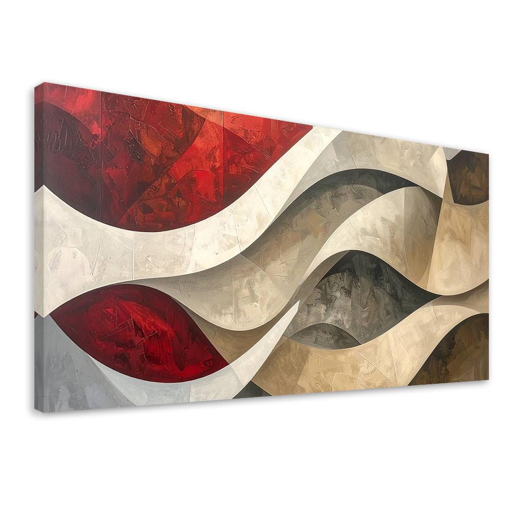 LEINWANDBILD 3D und geometrisch 100x50cm - Multicolor, Textil (100/50cm) - Feeby