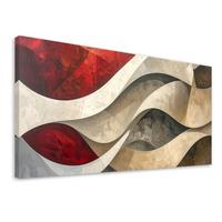 LEINWANDBILD 3D und geometrisch 100x50cm - Multicolor, Textil (100/50cm) - Feeby