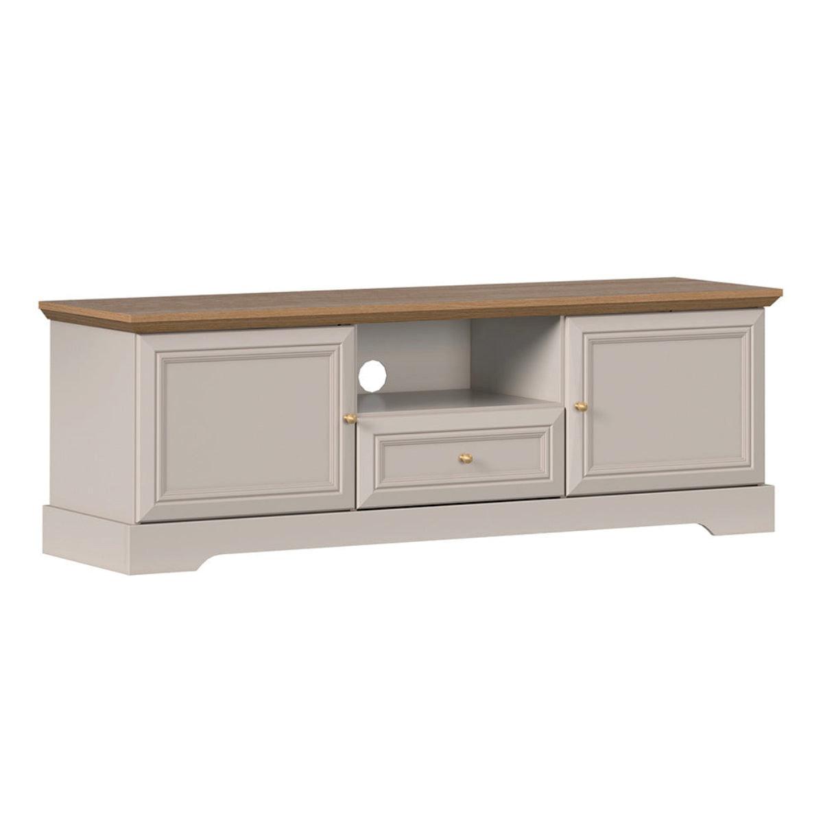 TV-MÖBEL Dulci Kaschmir und Holz - Beige, Holzwerkstoff (154.7/53.1/46.2cm) - Petits-meubles