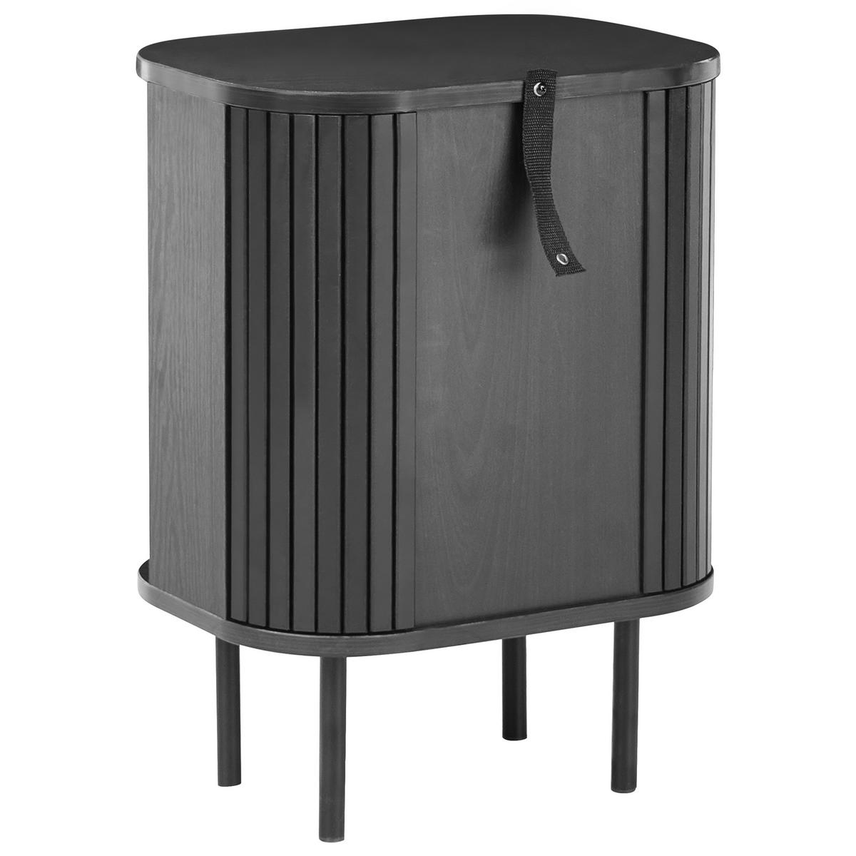 NACHTTISCH Schwarz Bradley - Schwarz, Holzwerkstoff (30/40/55cm) - Beliani